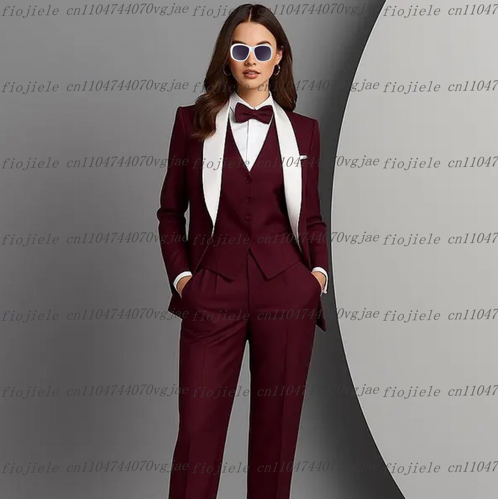 Blazer Set Women Formal - Costume formel pour femmes d'affaires, blanc