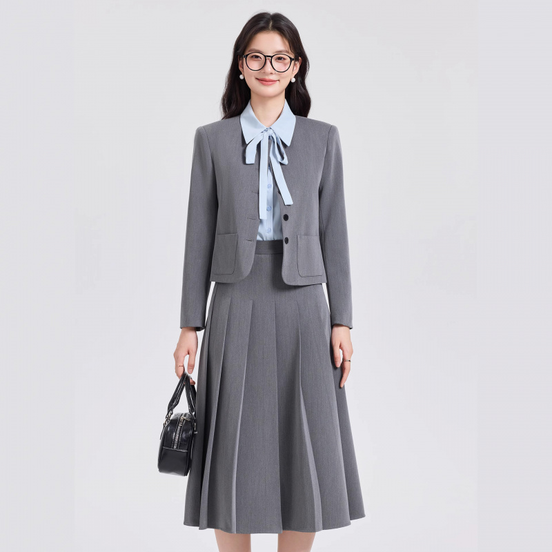 Ensemble de costume court gris - Women Formal Wear For Interview avis et prix