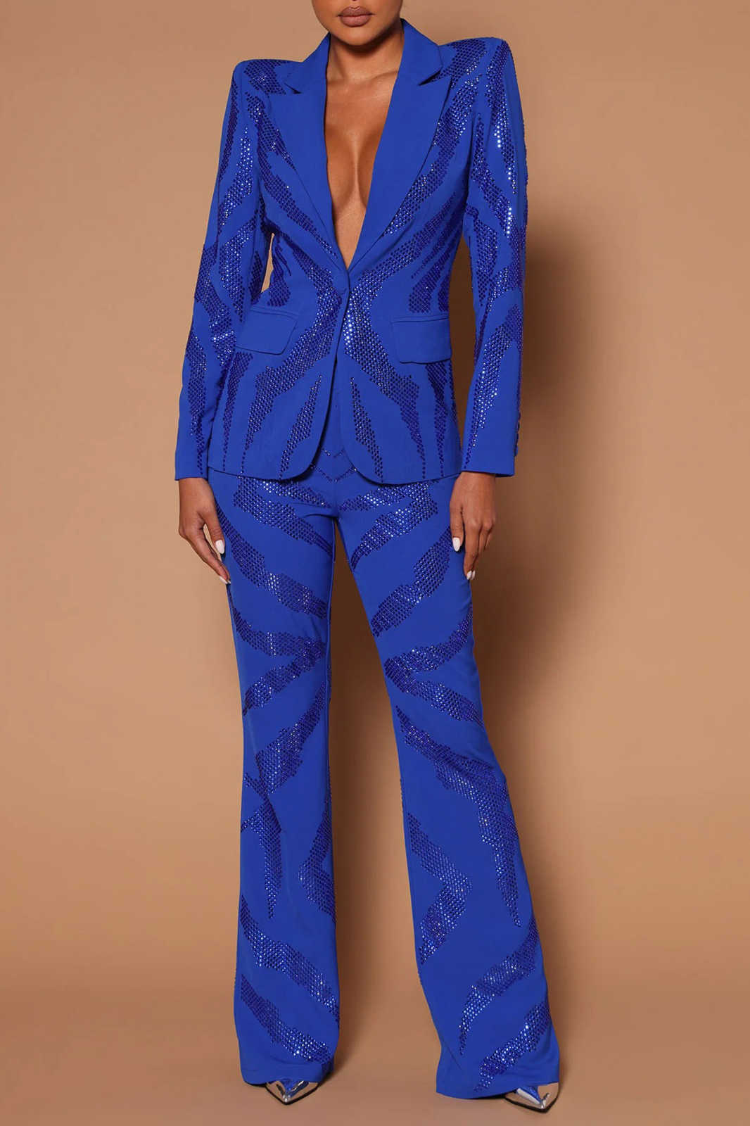Costumes pantalons Slim à pail - Women Formal Wear For Plus Size avis et prix