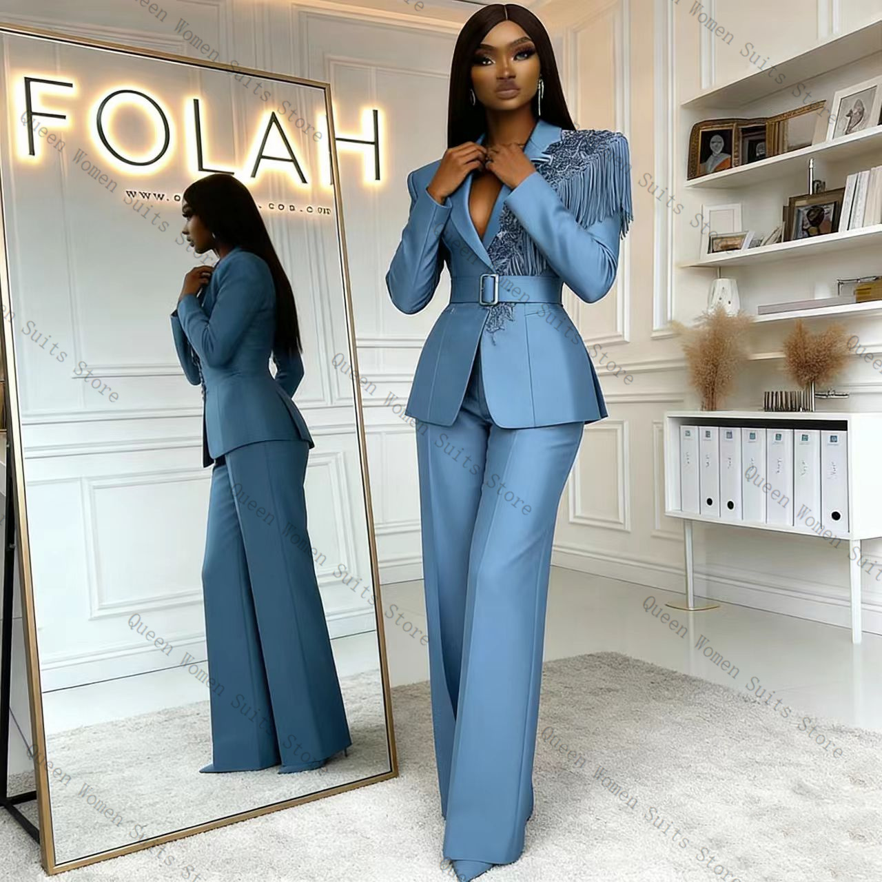 Ensemble pantalon de costume b - Women Formal Wear Blazer Set avis et prix