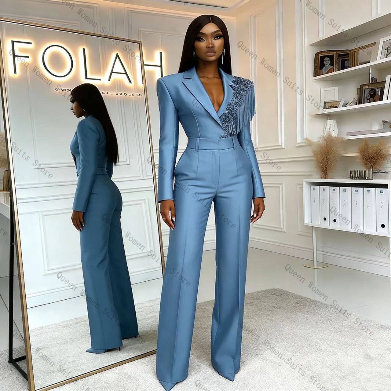 Ensemble pantalon de costume b - Women Formal Wear Blazer Set avis et prix
