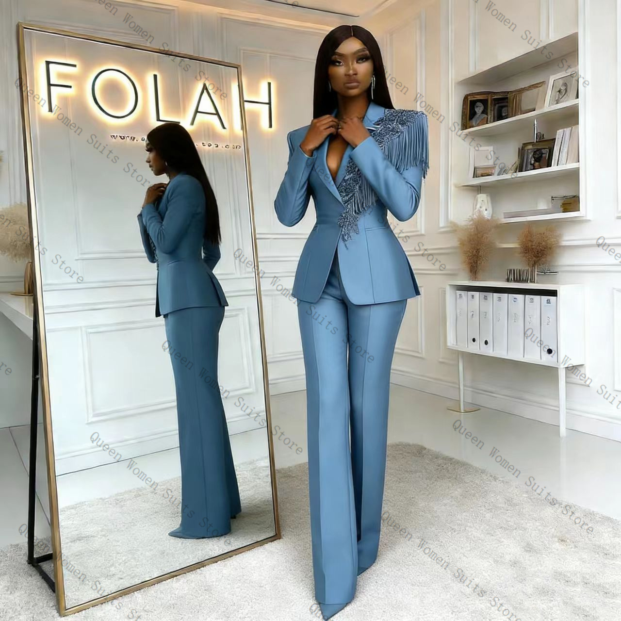 Ensemble pantalon de costume b - Women Formal Wear Blazer Set avis et prix