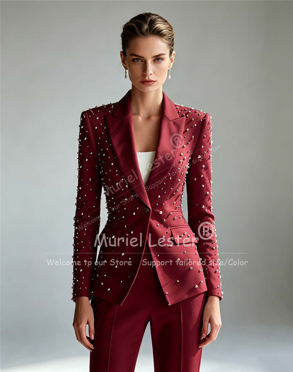 Ensembles élégants 2 pièces po - Blazer Set Women Formal avis et prix