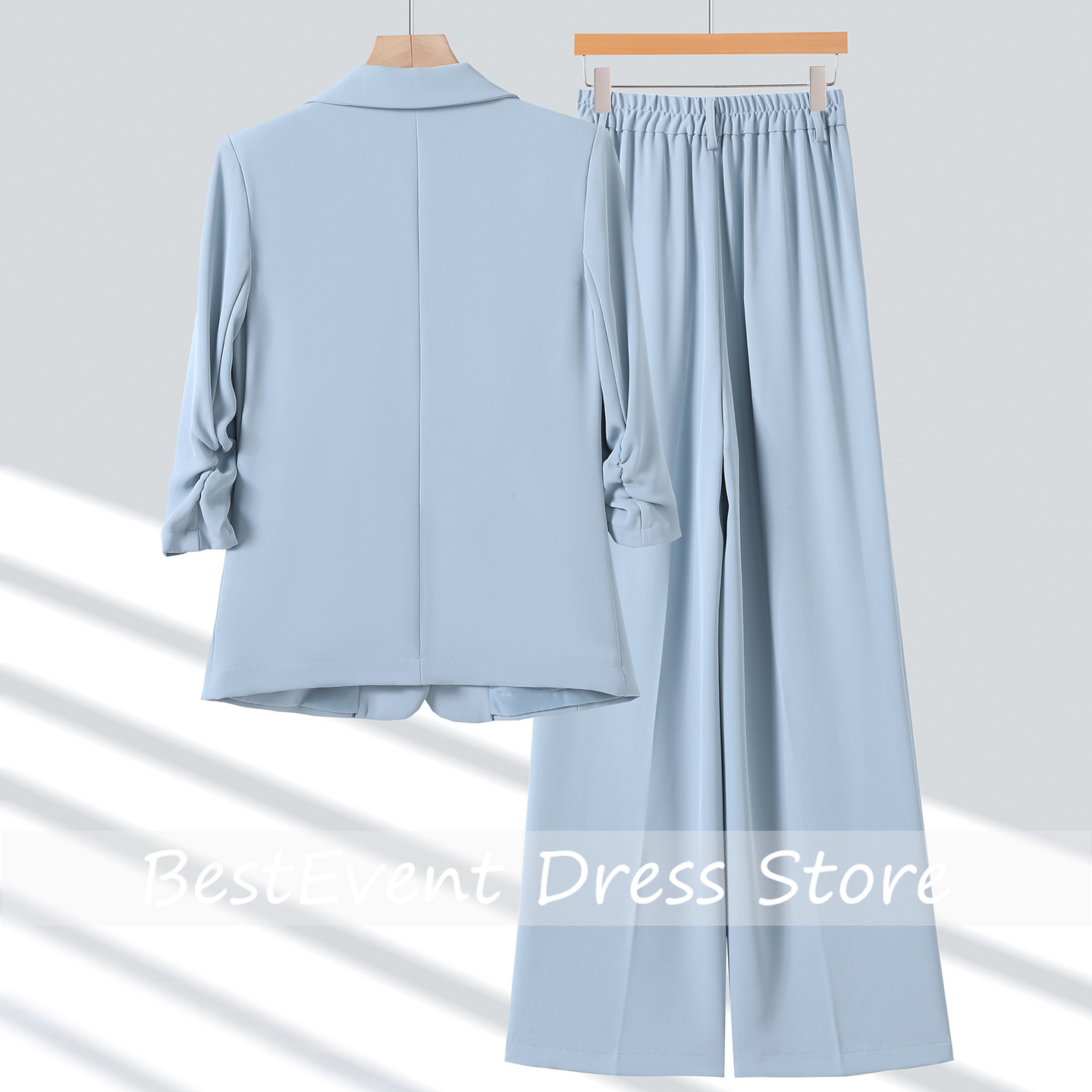 Veste de costume bleu clair po - Blazer Set Women Formal avis et prix