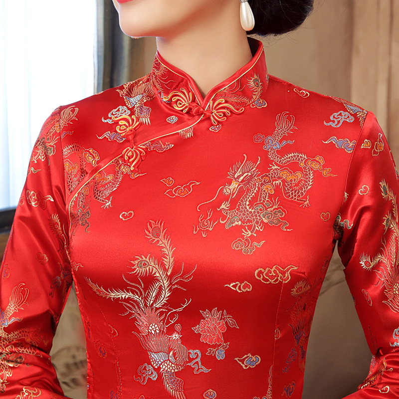 Cheongsam à manches longues en - Formal Wear For Women Xl avis et prix