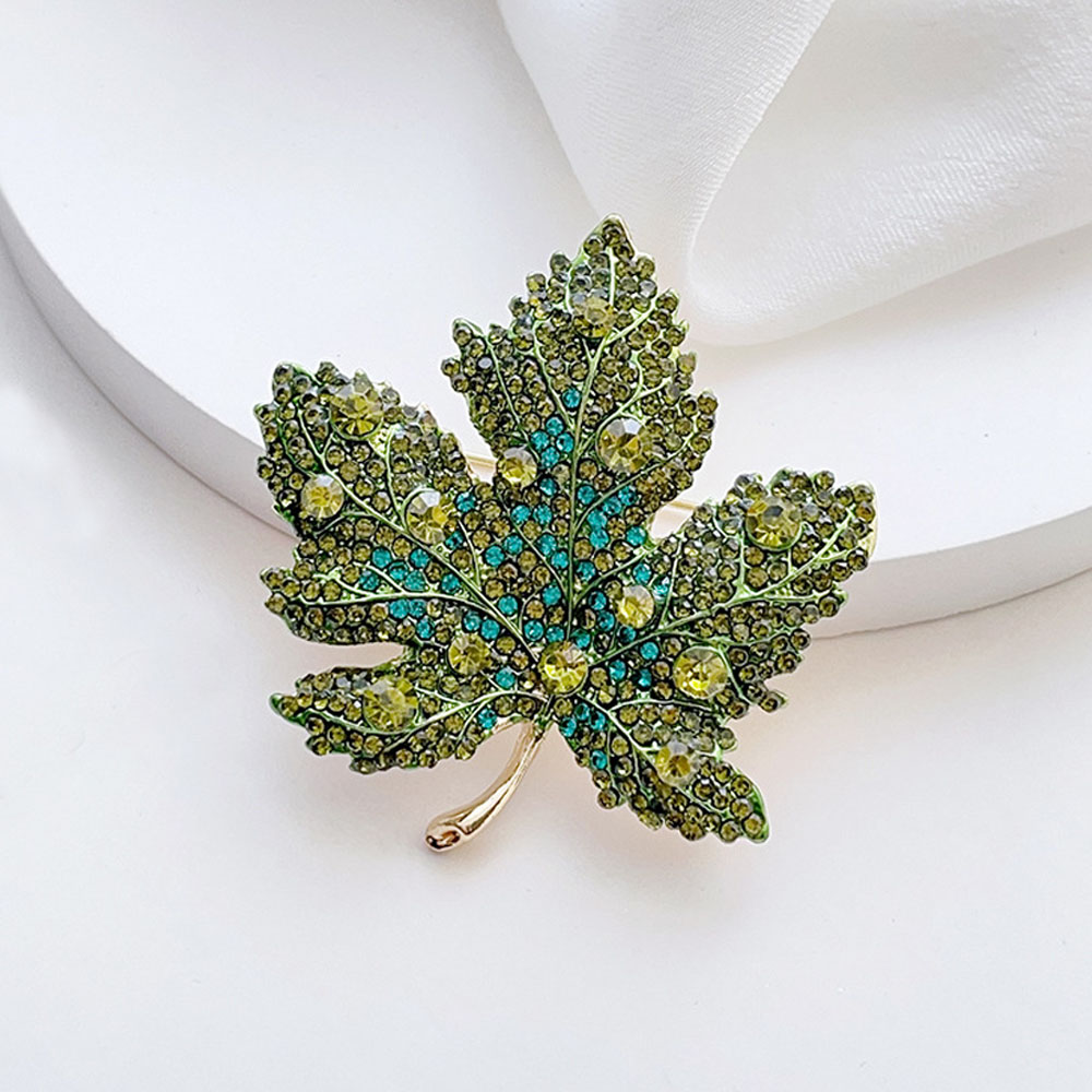Broche feuille d'érable en str - High End Women'S Formal Wear avis et prix