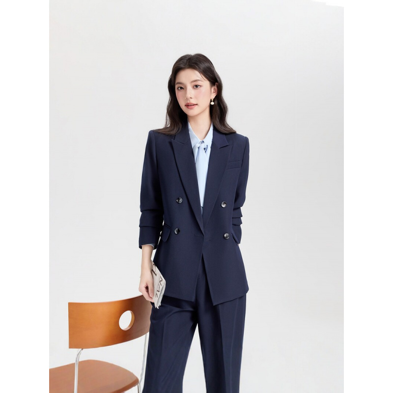 Costume d'affaires croisé bleu - High End Women'S Formal Wear avis et prix