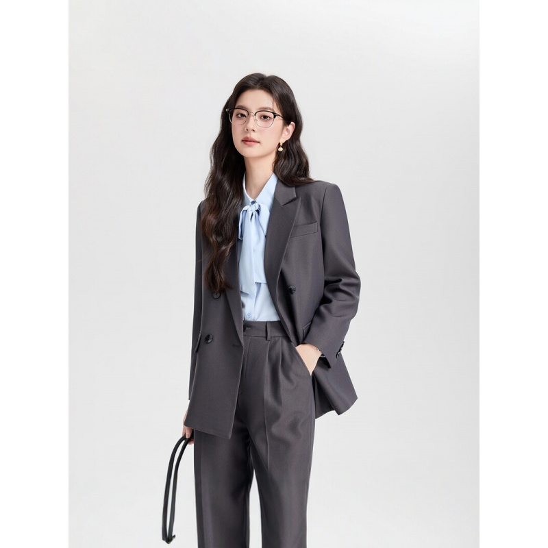 Costume d'affaires croisé bleu - High End Women'S Formal Wear avis et prix