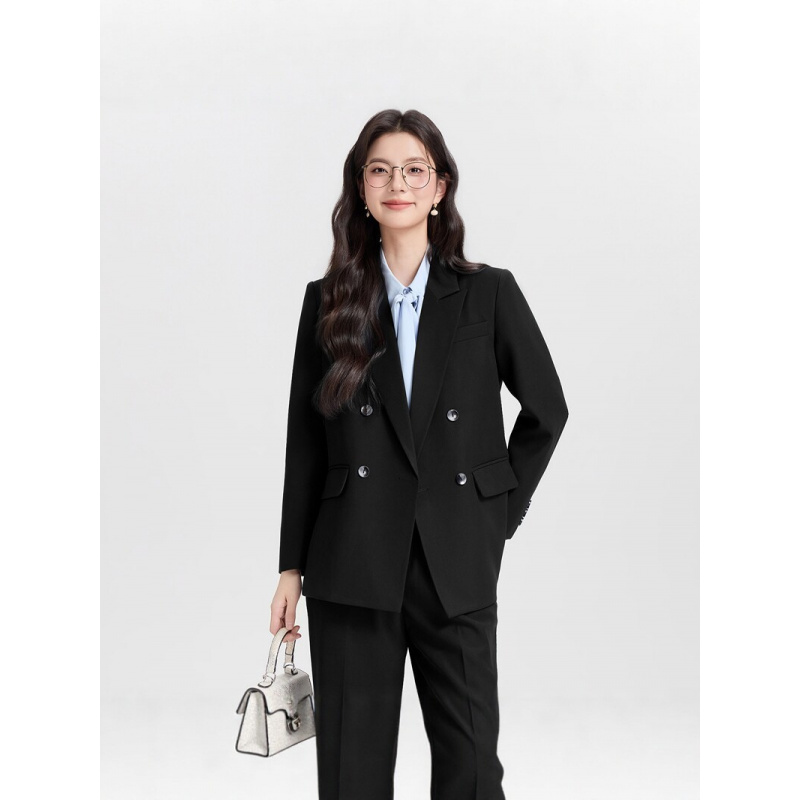 Costume d'affaires croisé bleu - High End Women'S Formal Wear avis et prix