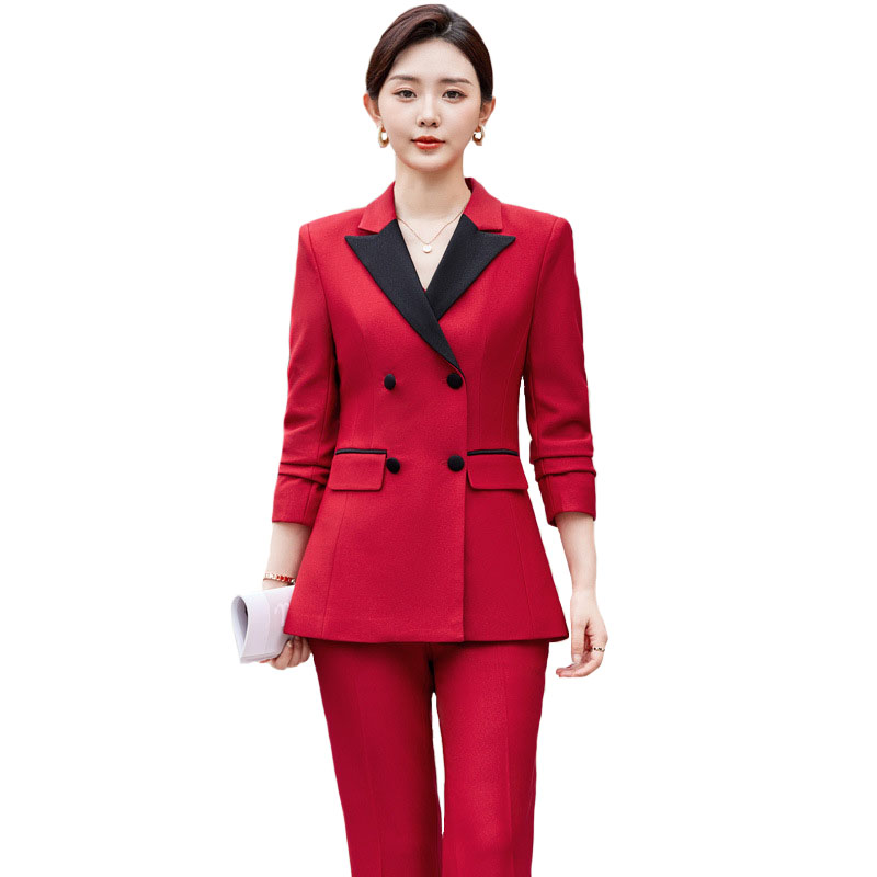 Ensemble 2 pièces élégant roug - Women Formal Wear Blazer Set avis et prix