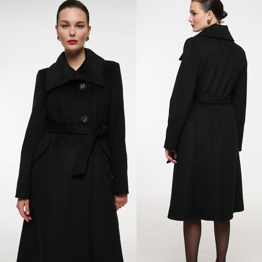 Vintage noir col montant femme - Women Formal Wear For Plus Size avis et prix