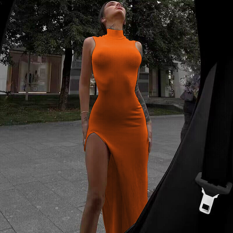 Y2k – Robe mi-longue Orange sa - Formal Wear For Women Xl avis et prix