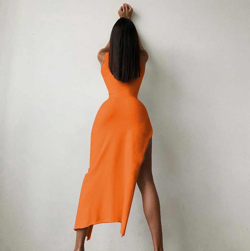Y2k – Robe mi-longue Orange sa - Formal Wear For Women Xl avis et prix