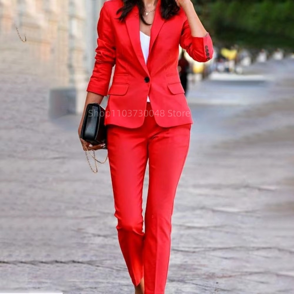 Costume de bureau pour femmes, - Women Formal Wear Blazer Set avis et prix
