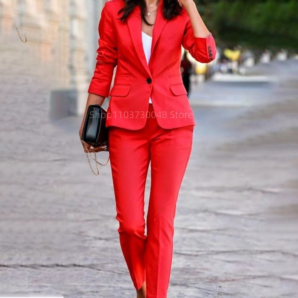 Costume de bureau pour femmes, - Women Formal Wear Blazer Set avis et prix